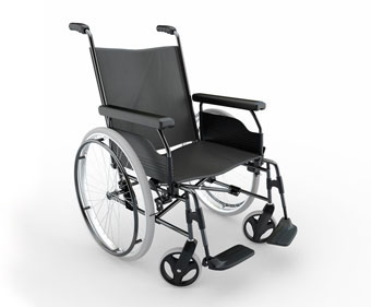 a wheelchair