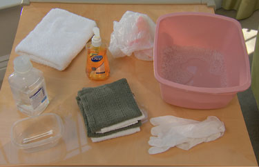 equipment for care of stitches